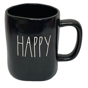Rae Dunn Mug Black Happy By Magenta New NWT Halloween